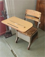 Kids Vintage School Desk