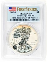 Coin 2012-S Silver Eagle Reverse Proof-PCGS-PR69
