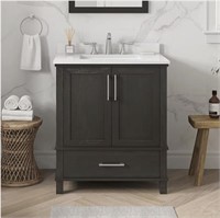 allen + roth Ridge Espresso Bathroom Vanity $499