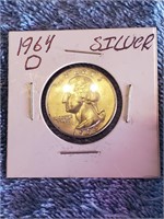 1964-D Silver Quarter