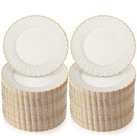 Mifoci 100 ivory plastic plates