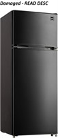 RCA BLACK 2 Door Fridge - Damaged