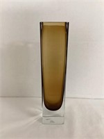 Square Art Glass Vase