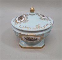 Porcelain Lidded Bowl vtg