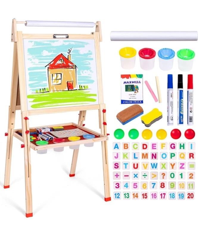 Ragstone Kids Easel Child Easel with Paper roll