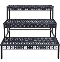 3 Tiers Metal Plant Stand,Rectangular Ladder
