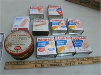 Old Johnson and Johnson Band Aid Tins, & Cooks
