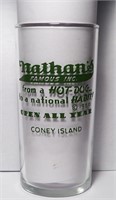 1950's Nathan's Hot Dog "CONEY ISLAND" Glass 4