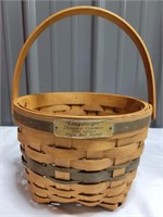 Signed 1994 longaberger Christmas basket