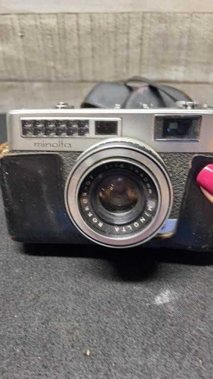 Vintage Minolta Rangefinder 35mm Camera With Rokko