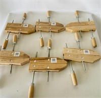 Set of 6 -10" Wood Clamps