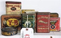 Lot #4372 - Large Qty of tins Tobacco Tins,
