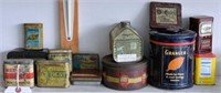 Lot #4373 - Qty of vintage tins and Tobacco