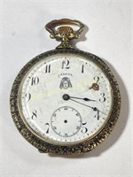 Antique Careta Hunting Dog Themed Pocket Watch