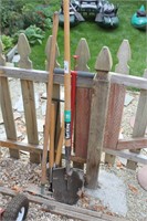 Group of garden tools
