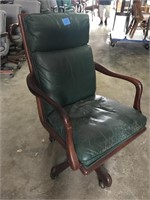 Hickory Leather high back chair