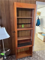 wood cabinet with latch