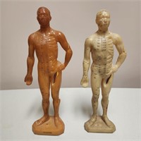 2 Rubber Acupuncture Models, 12 in tall