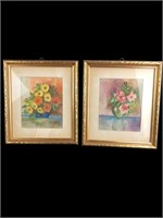 2 Original Watercolor Painting Signed G. Kenny