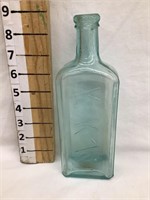 KKK Medicine Embossed Bottle, Keokuk Iowa, 8