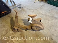 ANTIQUE PEDAL SCOOTER - INCOMPLETE