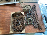 Assorted Chains, Clevis & Winch