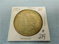 1921 Morgan Silver Dollar - AU