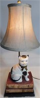 CAT WITH BOOKS LAMP