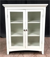 Transitional Style Wood 2-door Console Cabinet