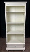 Shabby Chic Painted Wood Bookcase