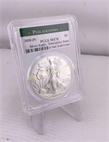 2020-P Silver Eagle PCGS MS 70 Emergency Issue