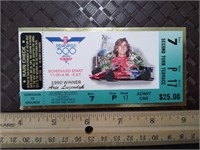 Indy 500 Ticket 75th Race 1991