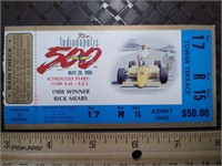 Indy 500 Ticket 73rd Race 1989