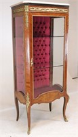 French Display Cabinet w/ Marble Top