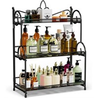 Bathroom Organizer Countertop 3 Tier Foldable Spic