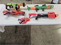 5 Nerf Guns