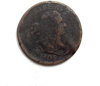 1804 No Stems 1/2 Cent G+