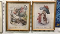 2 framed prints Beatrix Potter - the original and