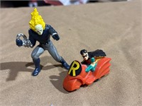 Vintage Ghost Rider & Robin Motorbike Figures