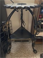 Vintage stand made from horse items