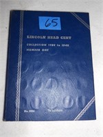 Lincoln Head Cent Folder 1909 To 1940 #1