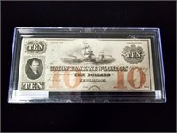 1850s The Union Bank of New-London $10 Note