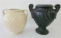 Black Vase & Beige Vase