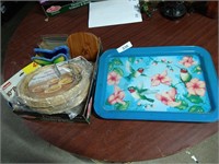 Vintage TV Tray & Other Dinnerware