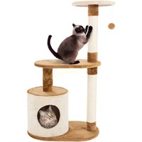 PETMAKER Cat Tree Condo 3 Tier with Condo &