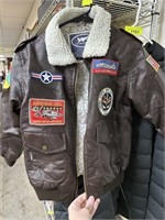 UP AND AWAY KIDS BOMBER JACKET W MANY COOL PATCHES
