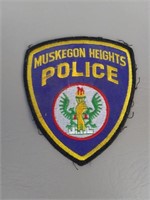 Vintage Muskegon Heights Police Patch, does have