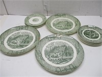 Assorted Old Pieces  Of Dishes