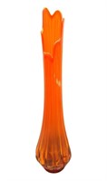 Vintage Orange Swag Vase 24.5"T