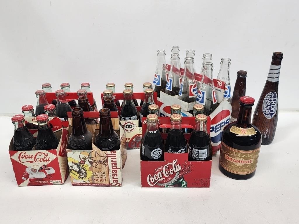 Souvenir Coca-Cola and Other Soda Bottles